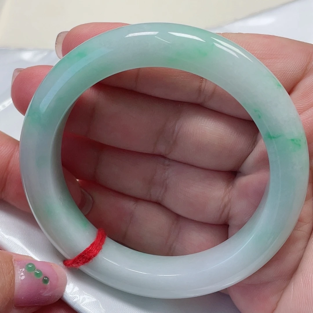 未镶嵌手镯翡翠缅甸翡翠手镯56圈