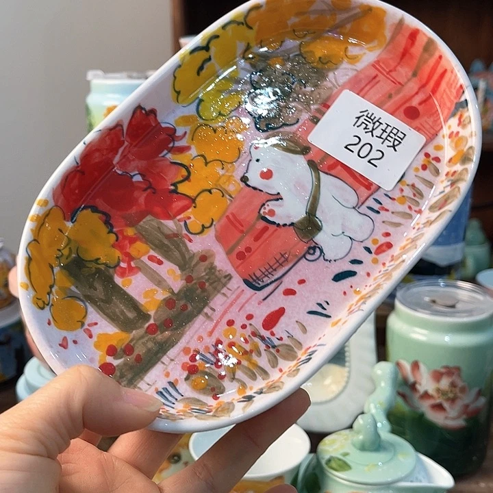 陶景德镇釉下手绘陶瓷