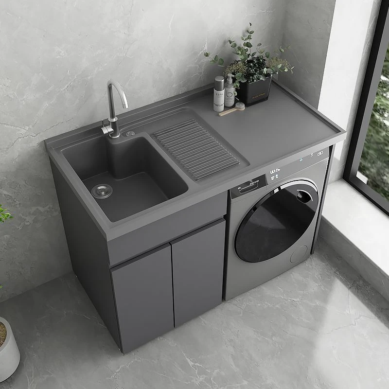 2025机柜伴侣柜蜂窝铝洗衣柜组合阳台一体台盆洗衣池带搓板