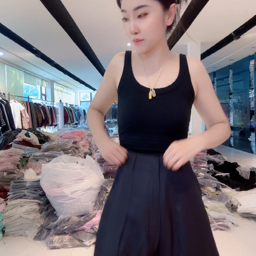 L120亚麻裤子黑色短裤