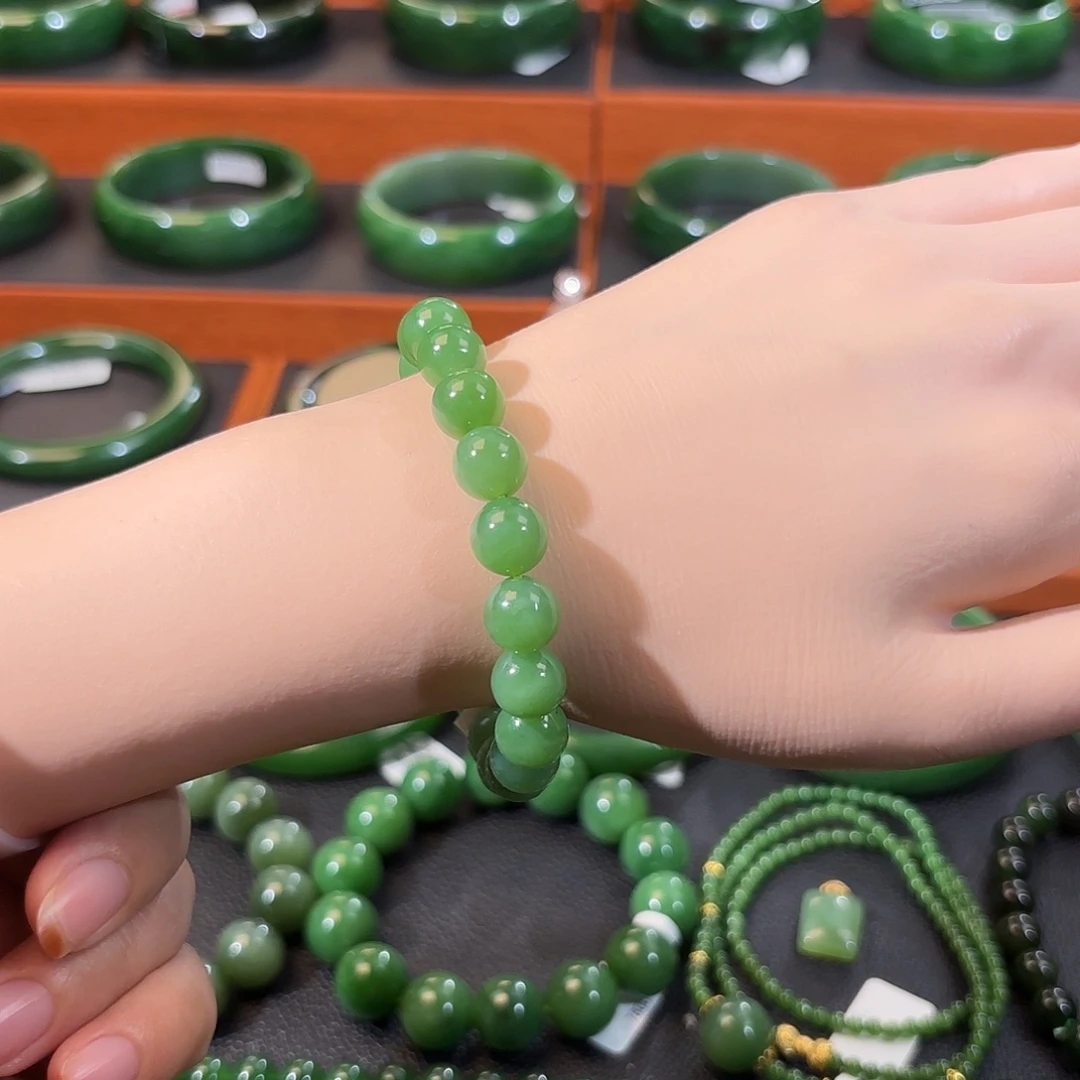 和田玉（碧玉）未镶嵌手链