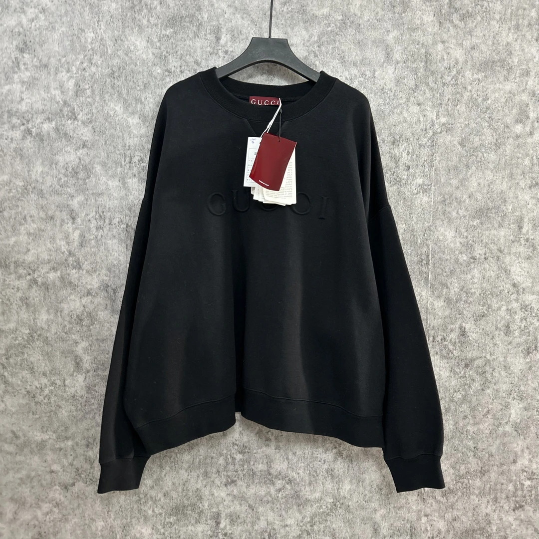 未使用 GUCCI/古驰 古驰黑色圆领卫衣