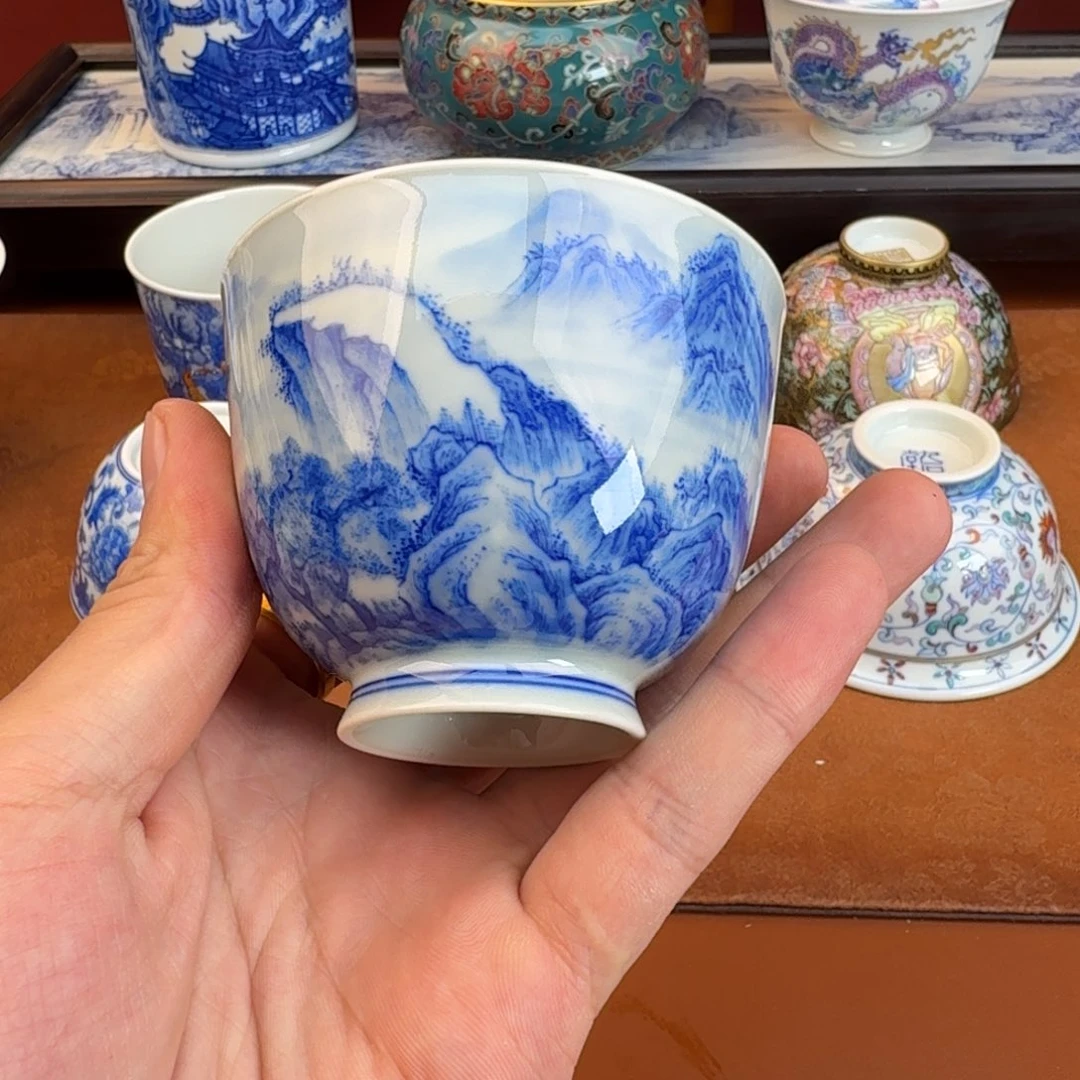 思***玄瓷片景德镇瓷器手工手绘
