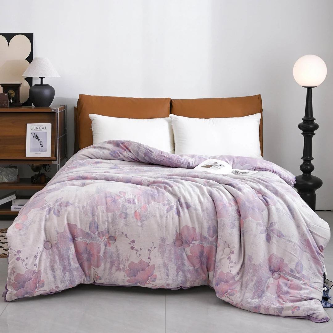 【奥兰之歌-紫】云锦棉色织提花150*200 3斤 单人四季被