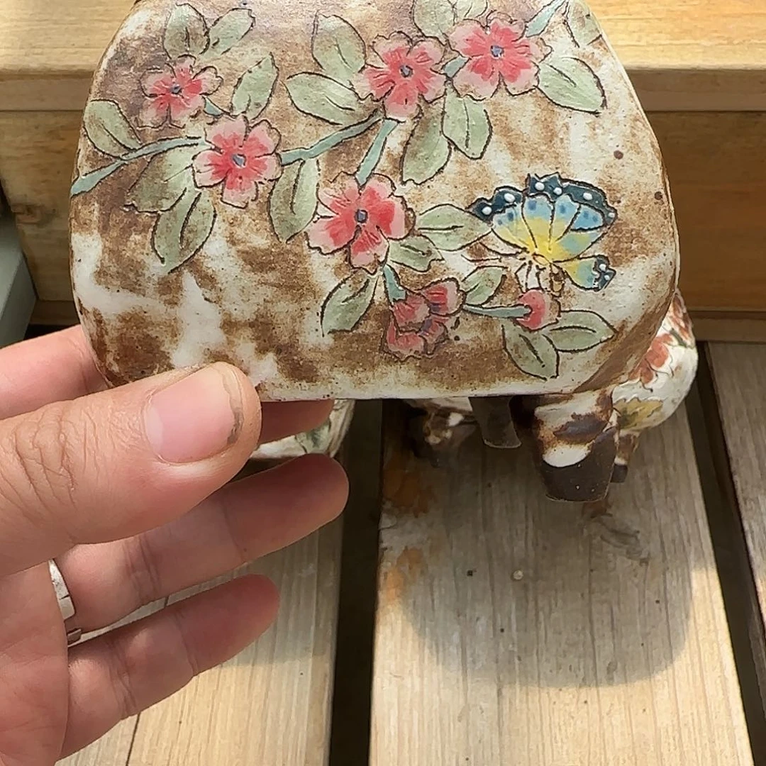 十七专拍蝴蝶盆发货