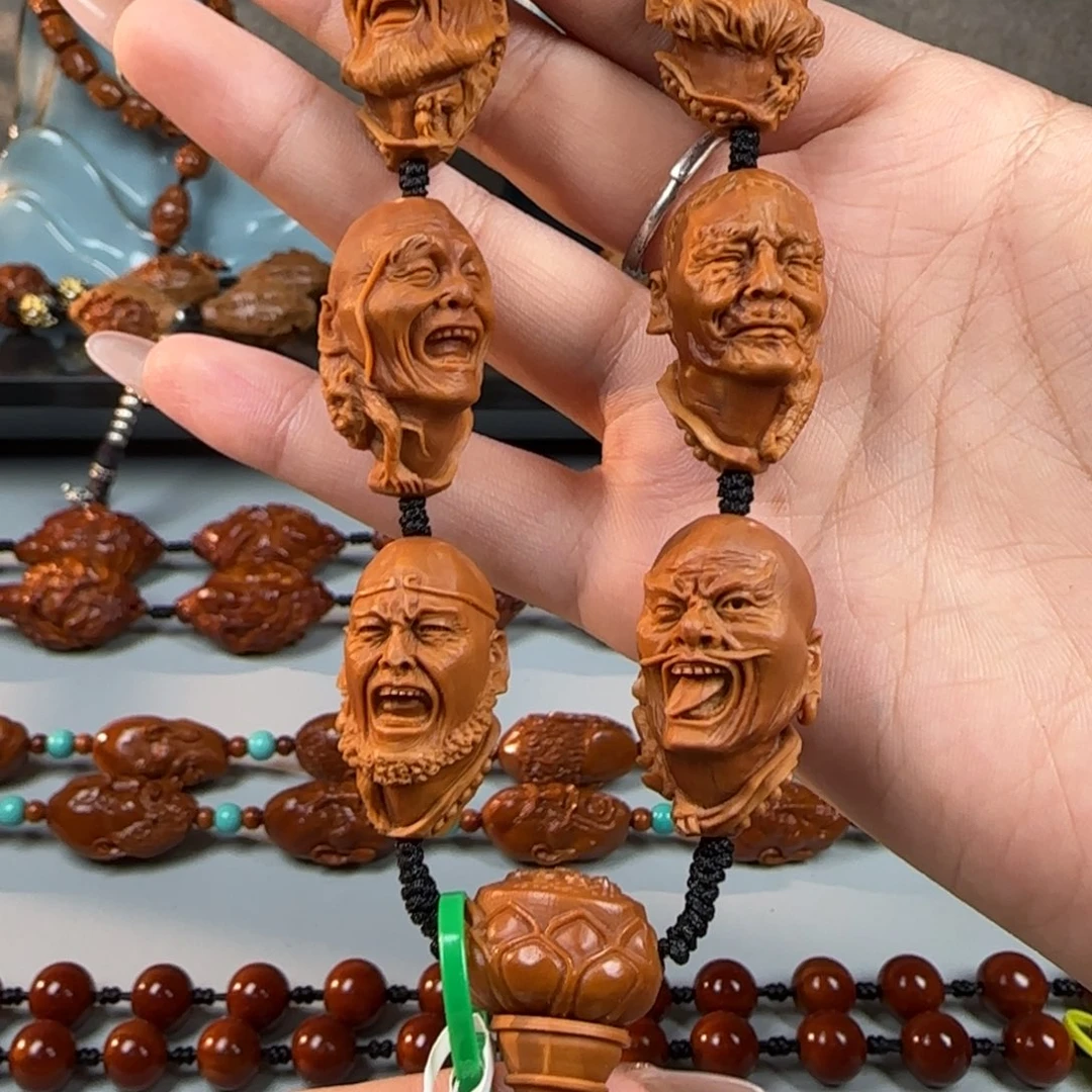 橄榄核手串/手链20油核瑞兽七星罗汉