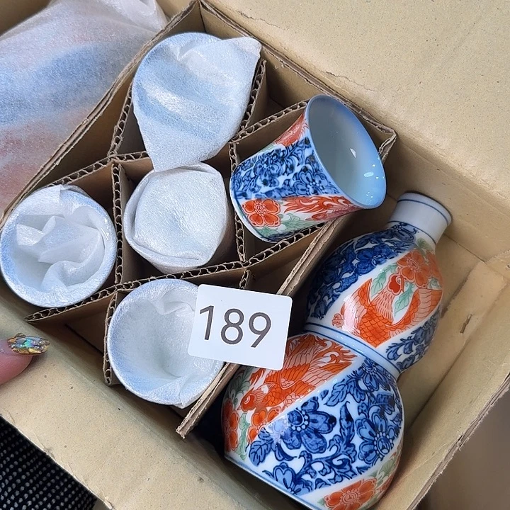 瓷片很好看的酒具套装