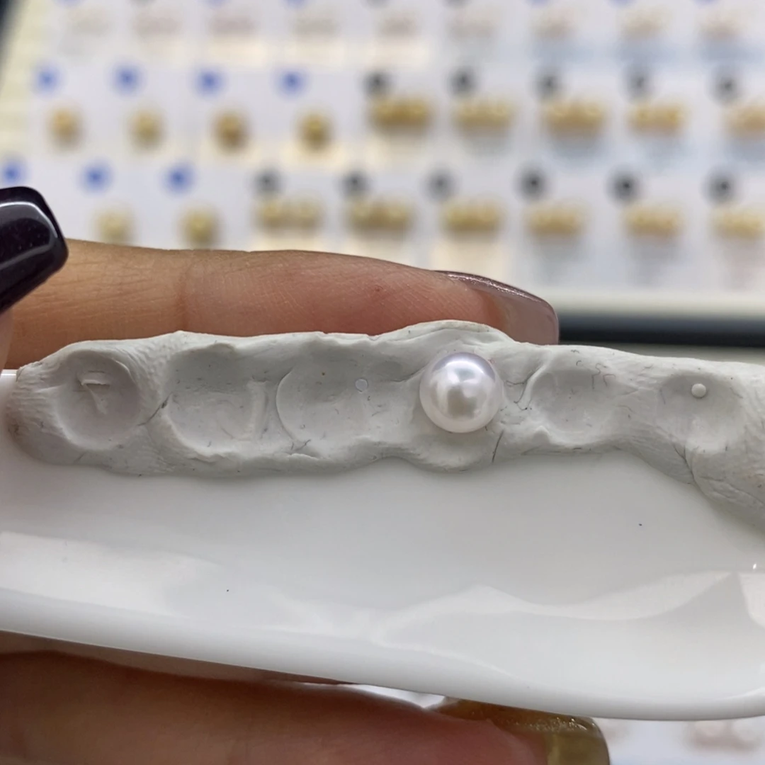 海水珍珠未镶嵌海水天女珠光Akoya5-6mm