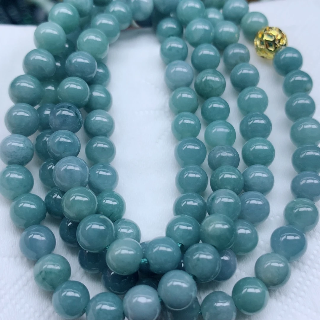 翡翠未镶嵌颈饰珠子翡翠