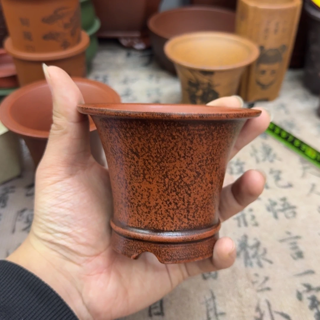 紫砂花盆宜兴紫砂正品8x7