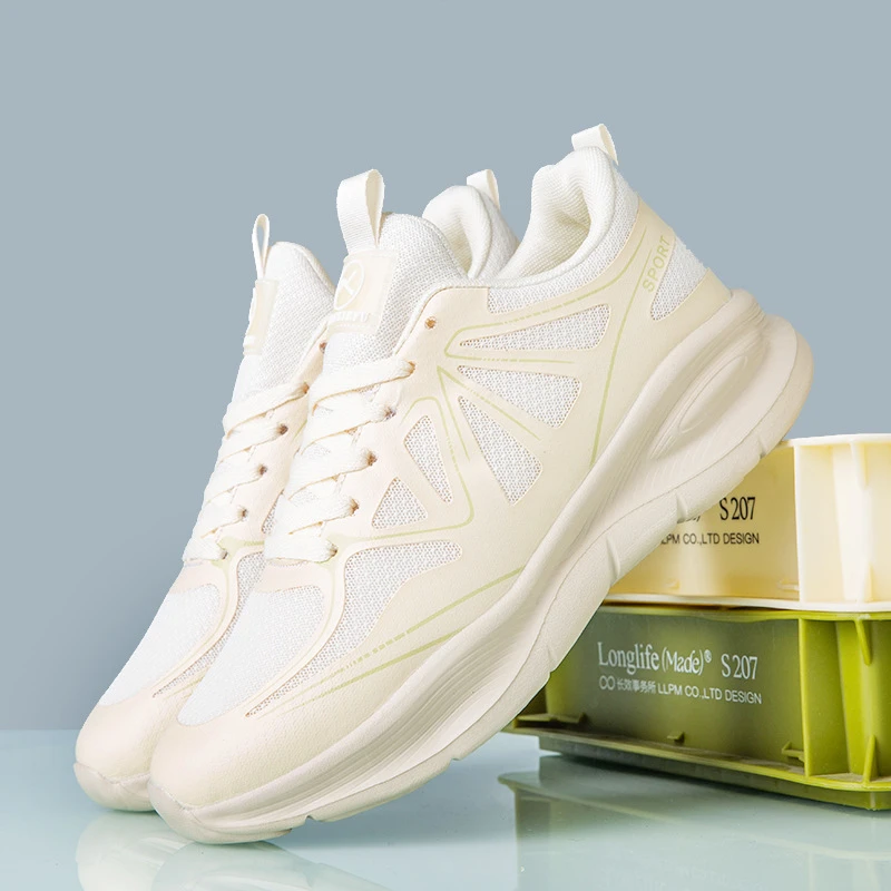 男鞋2025春季户外运动鞋 轻便软底休闲鞋飞织网面舒适透气老爹鞋