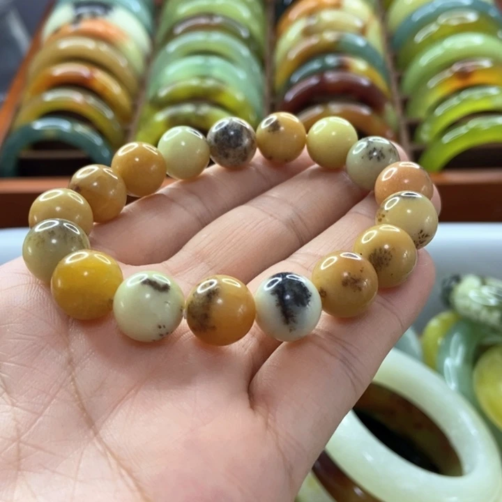 蛇纹石玉未镶嵌手镯C***佳