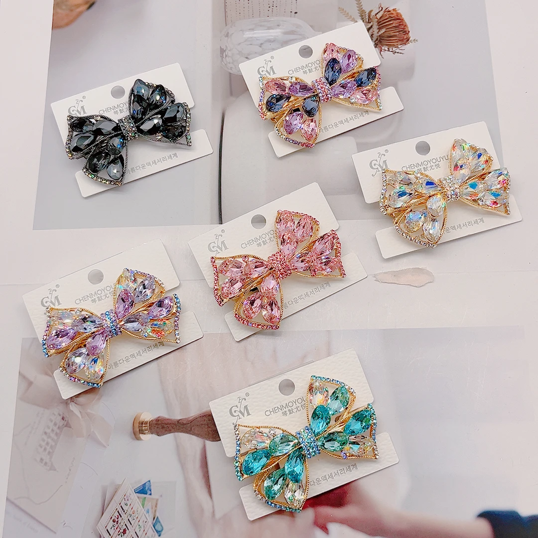 日韩顶夹瑞丽风女发夹女孩发饰饰品女童韩版刘海夹可爱弹簧夹14#