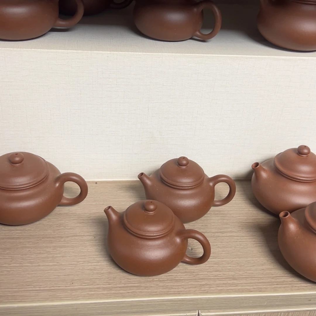 茶壶紫砂微微瑕老紫泥容天120cc