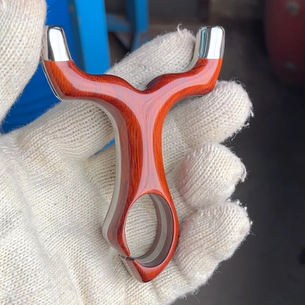 大力水手斜顶卡，弓门80，用6毫米卡珠，犀牛角紫檀木料