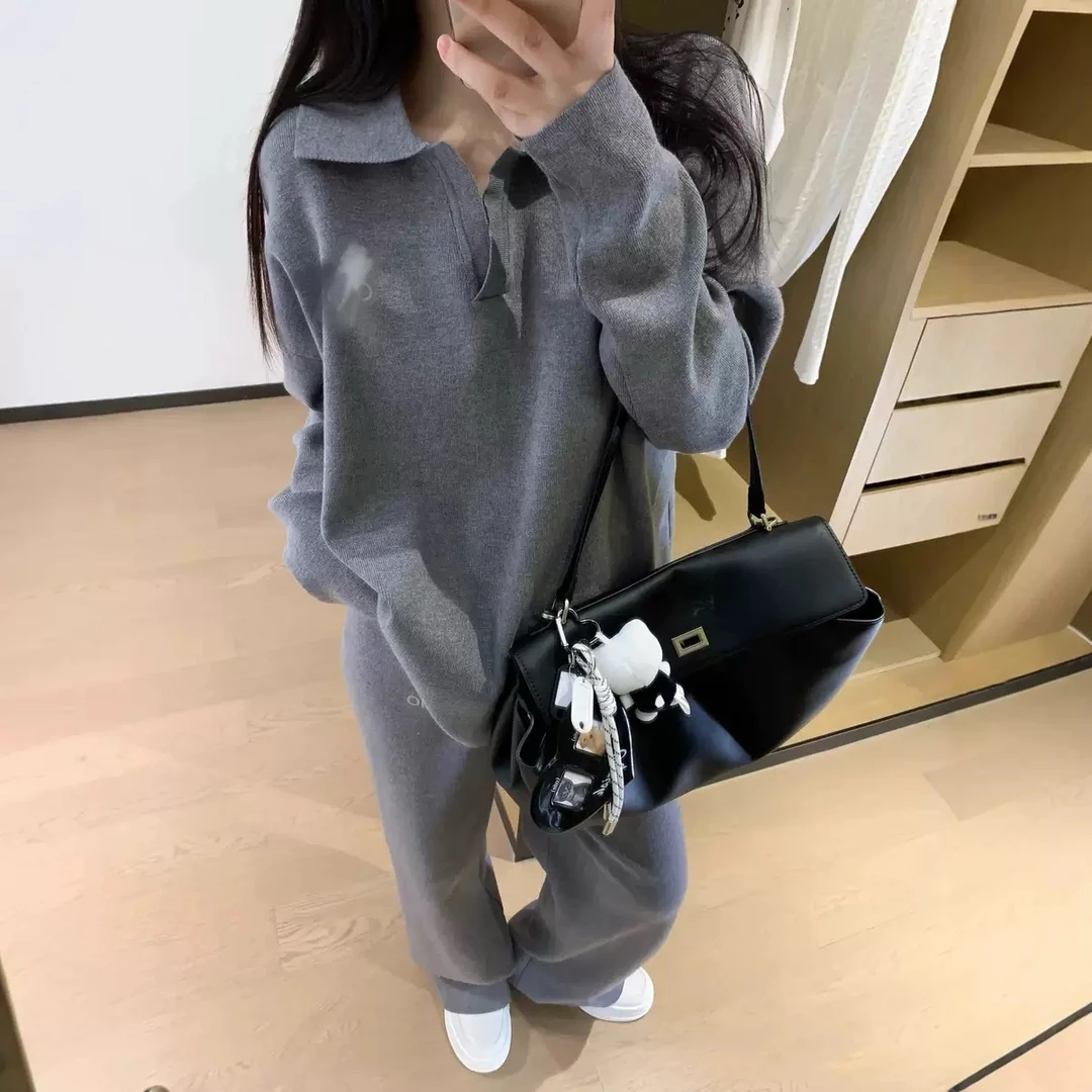 外单！polo领运动休闲针织套装