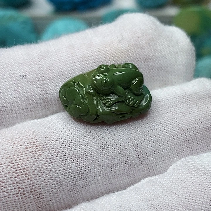 未镶嵌绿松石天然原矿 带武汉地大证书