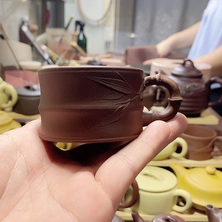 茶壶紫砂紫砂杯 半手工制作