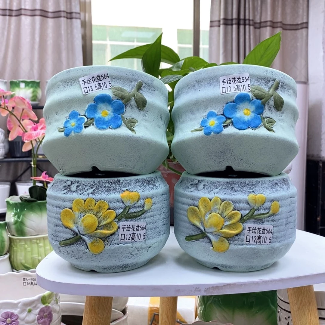 @夏西陶瓷花盆@@5564