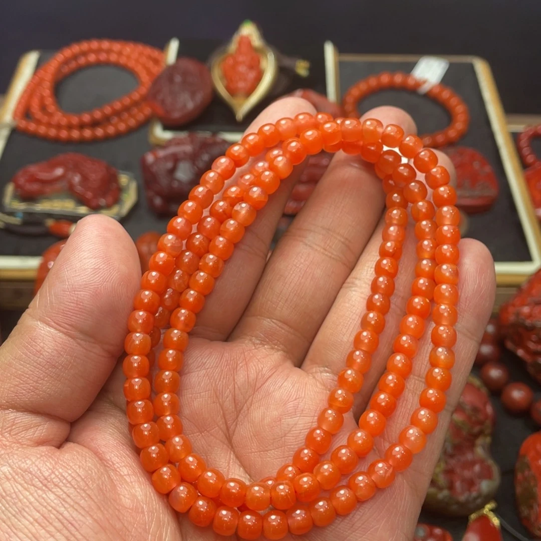 南红玛瑙未镶嵌颈饰