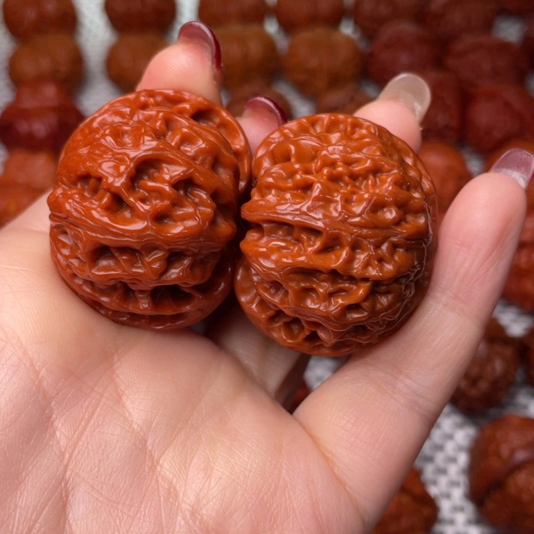 桃核吊坠文玩核桃 手把件 苹果圆 39