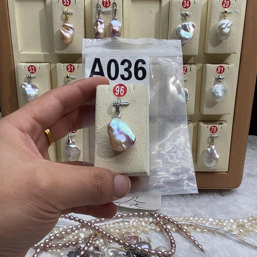 淡水珍珠银S925镶嵌颈饰