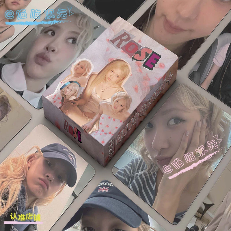 朴彩英Rose镭射cm自印小卡BLACKPINK周边拍立得专辑小卡片LOMO卡