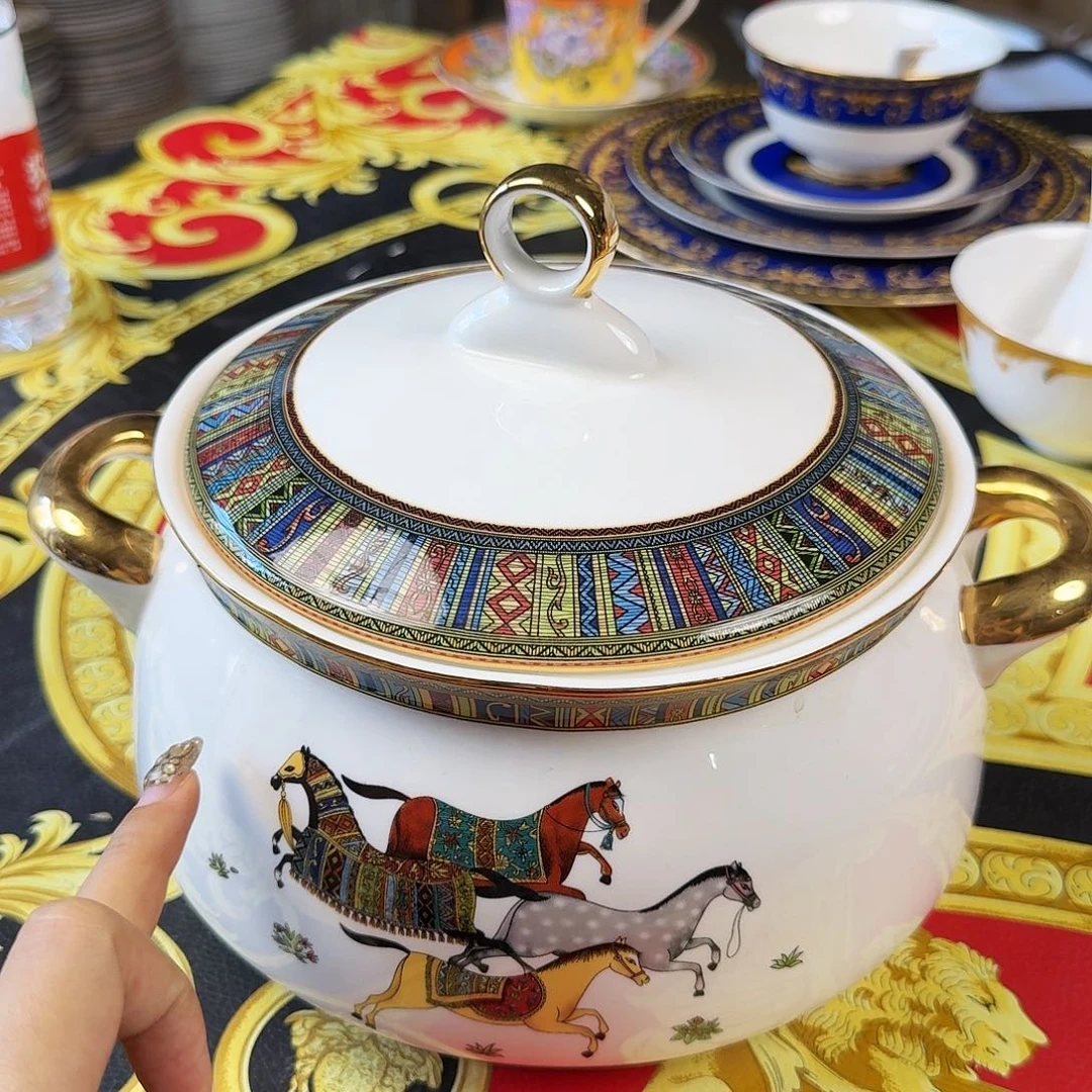 瓷片骨瓷陶瓷骨瓷艺术餐具系列家具包邮