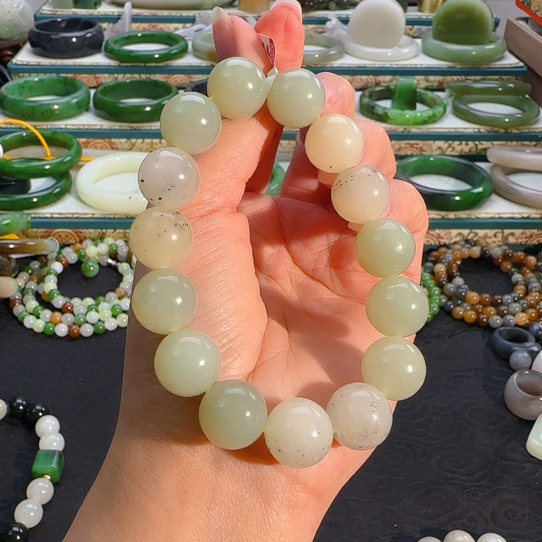 未镶嵌手串和田玉多宝手串