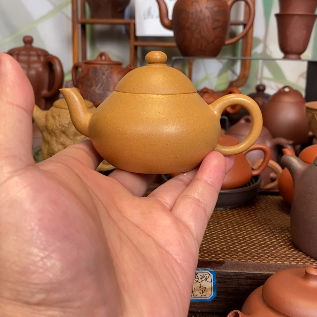 紫砂茶壶轻坯薄胎梨形