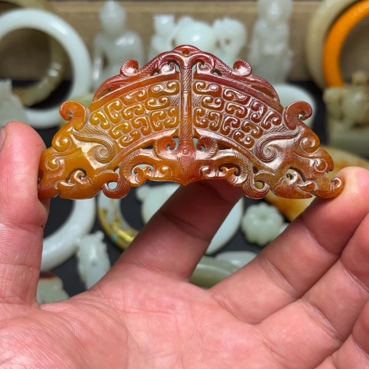 和田玉未镶嵌挂件