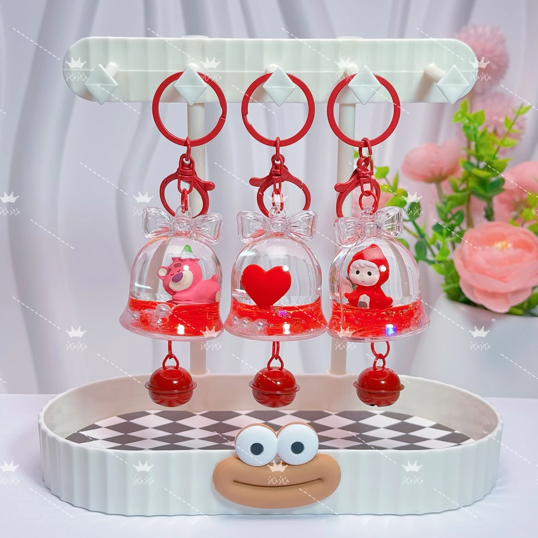 【直播在线拆】定制可爱公仔铃铛流沙挂件钥匙扣