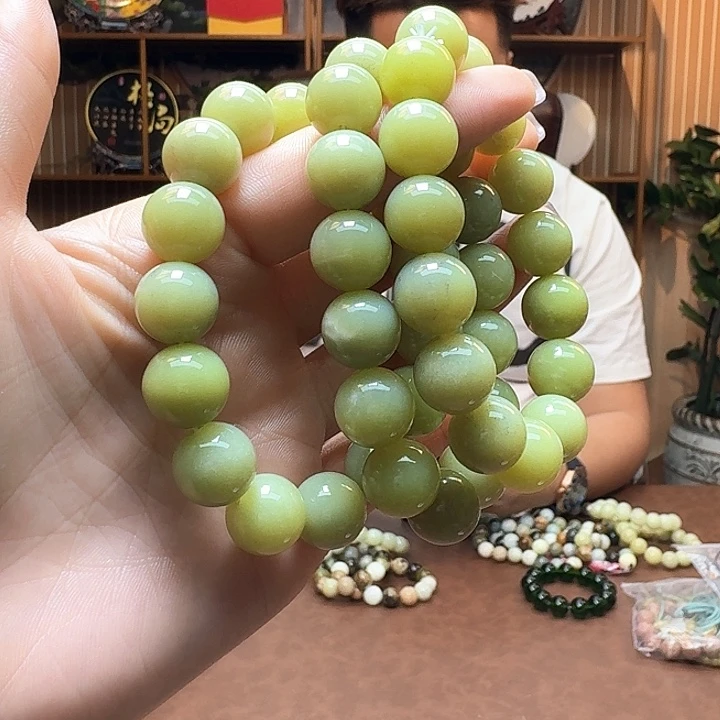 未镶嵌蛇纹石玉手串