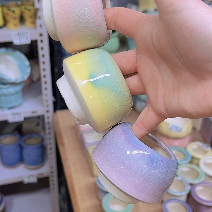 红陶陶瓷花盆当场满12包邮