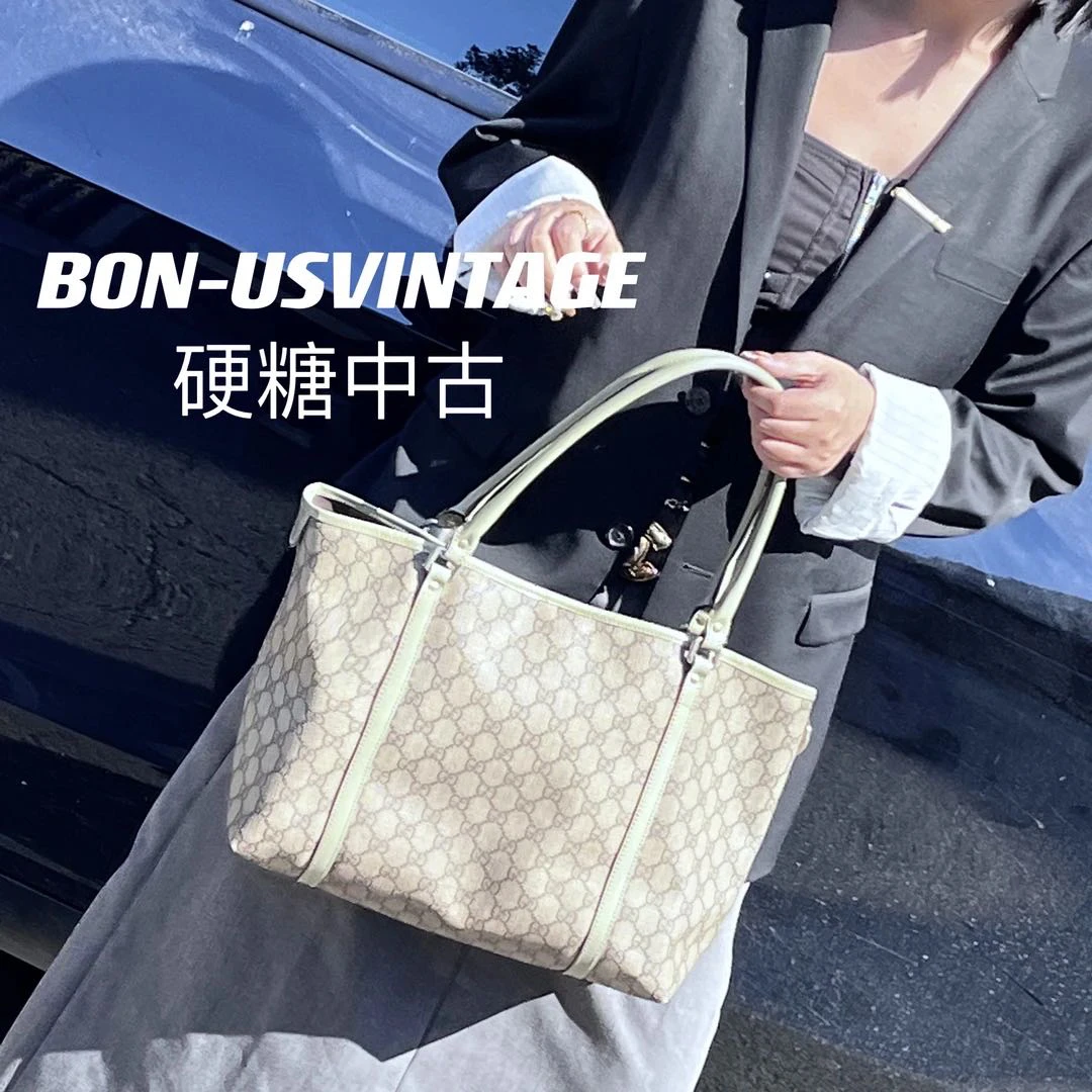 修复品/617991/GUCCI/古驰/牛油果色托特包配皮换新