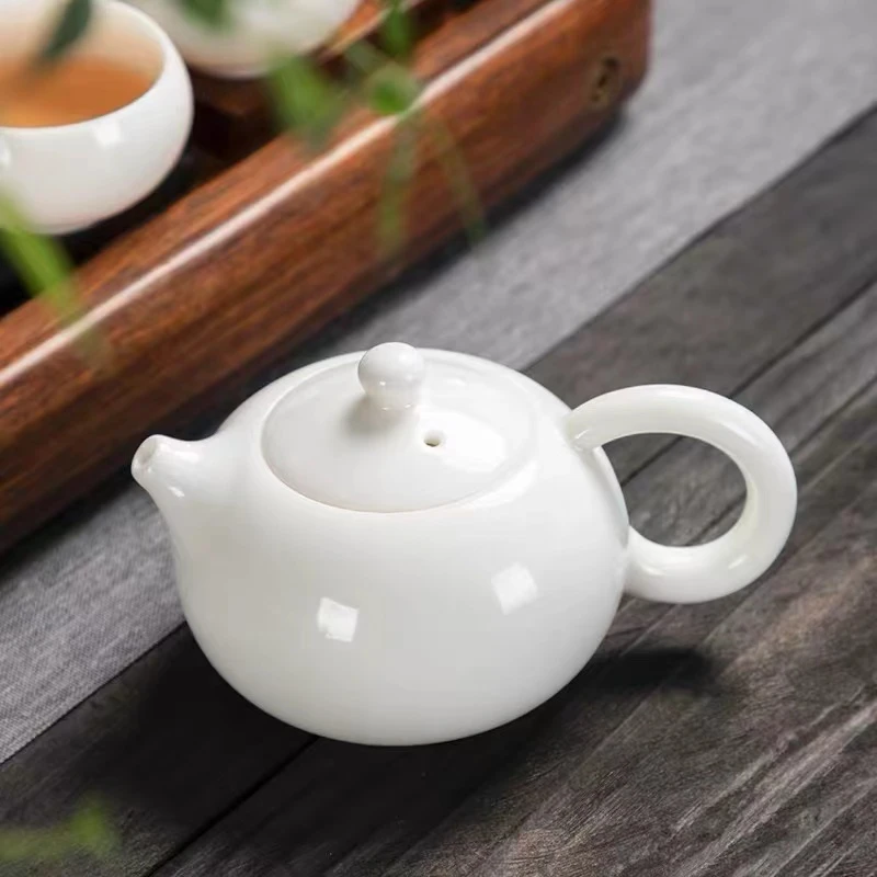 Z【朱】羊脂玉瓷西施壶单壶