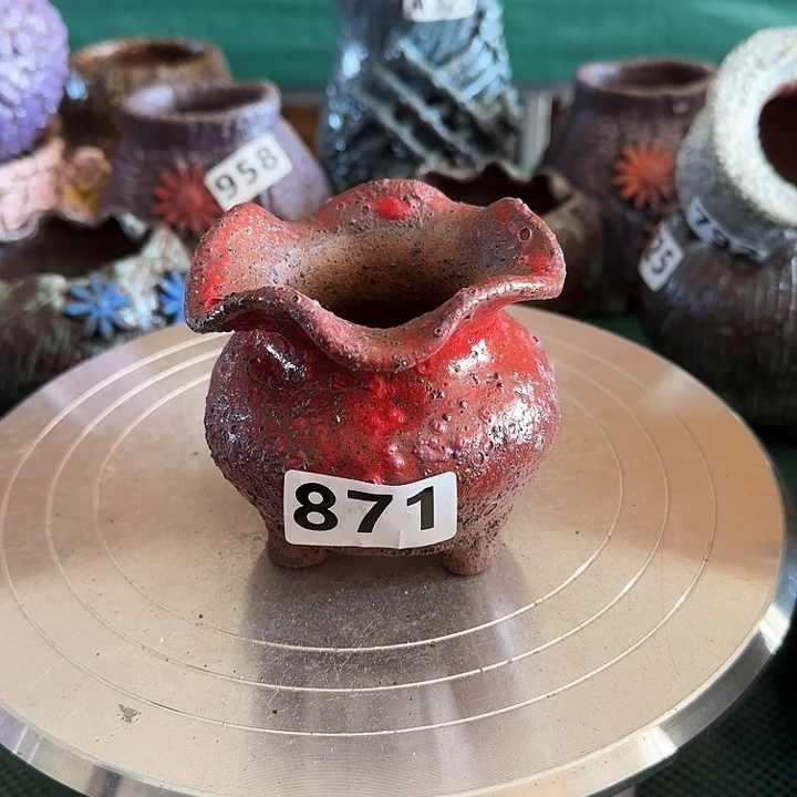 内口4高8粗陶手工制作