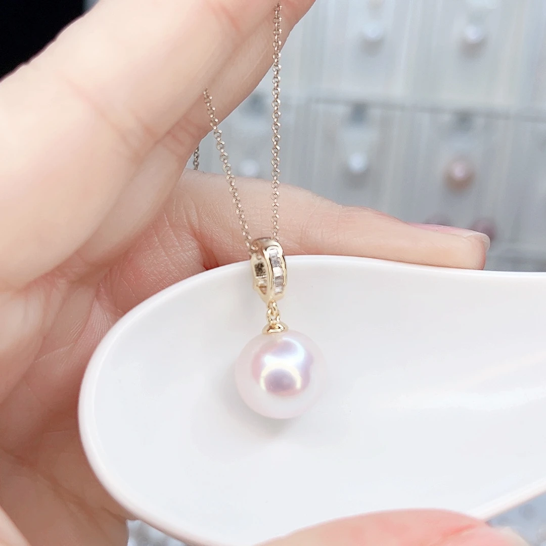合金淡水珍珠吊坠(赠链)