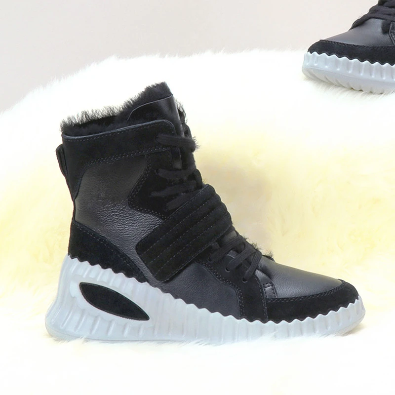 COZYSTEPS可至 秋冬雪地靴皮毛一体舒适百搭加绒厚底时尚女鞋8059