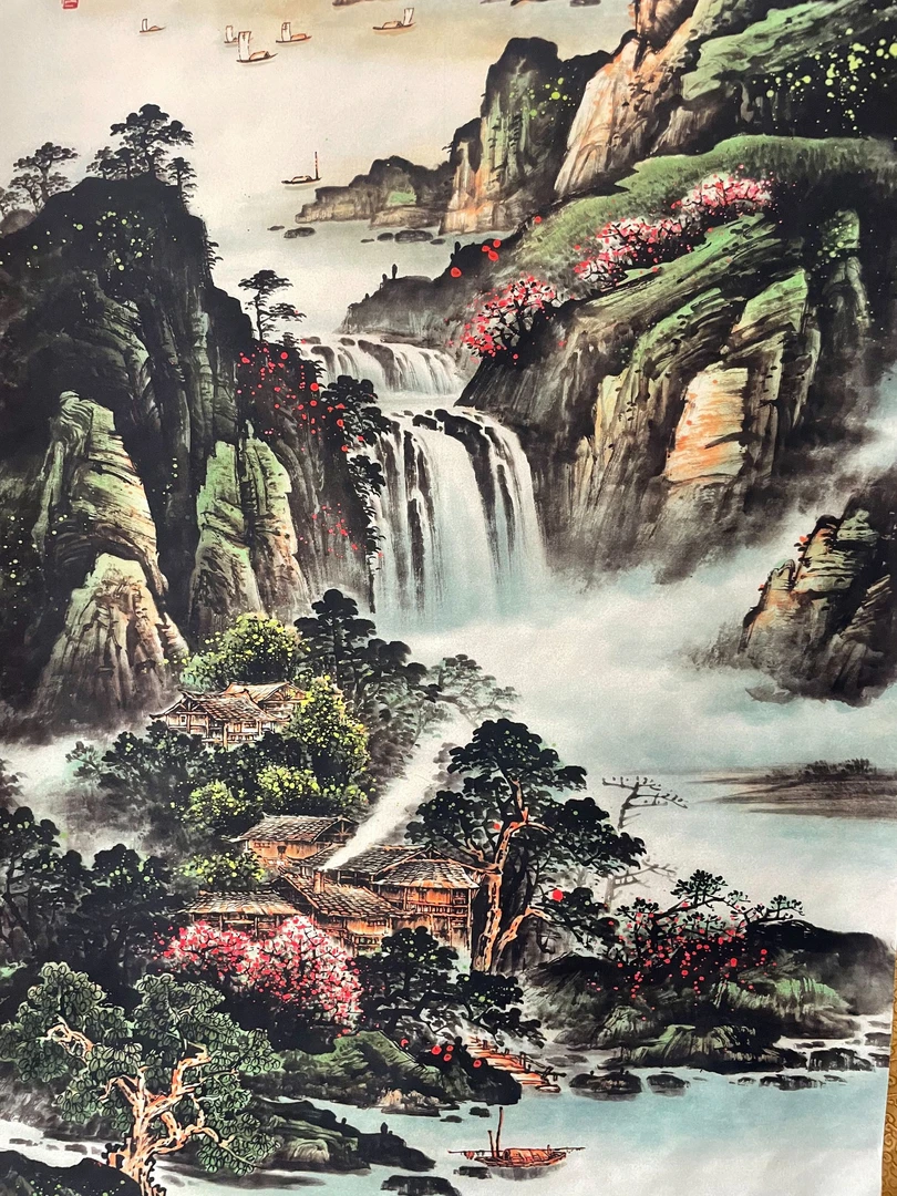 山居立轴精美装饰画
