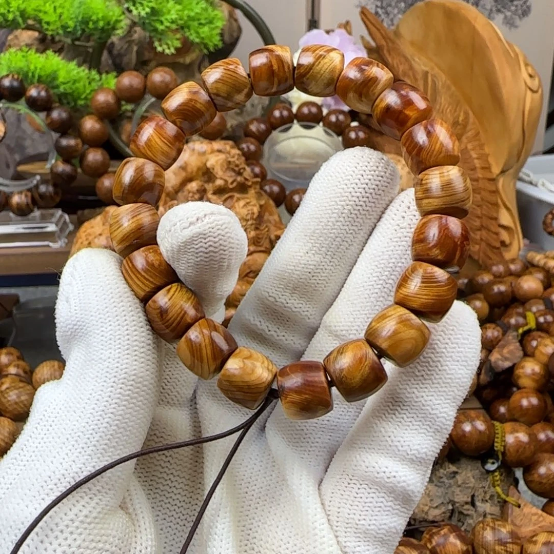 柏木手串/手链太行崖柏1.1x1.0陈化直切龙胆