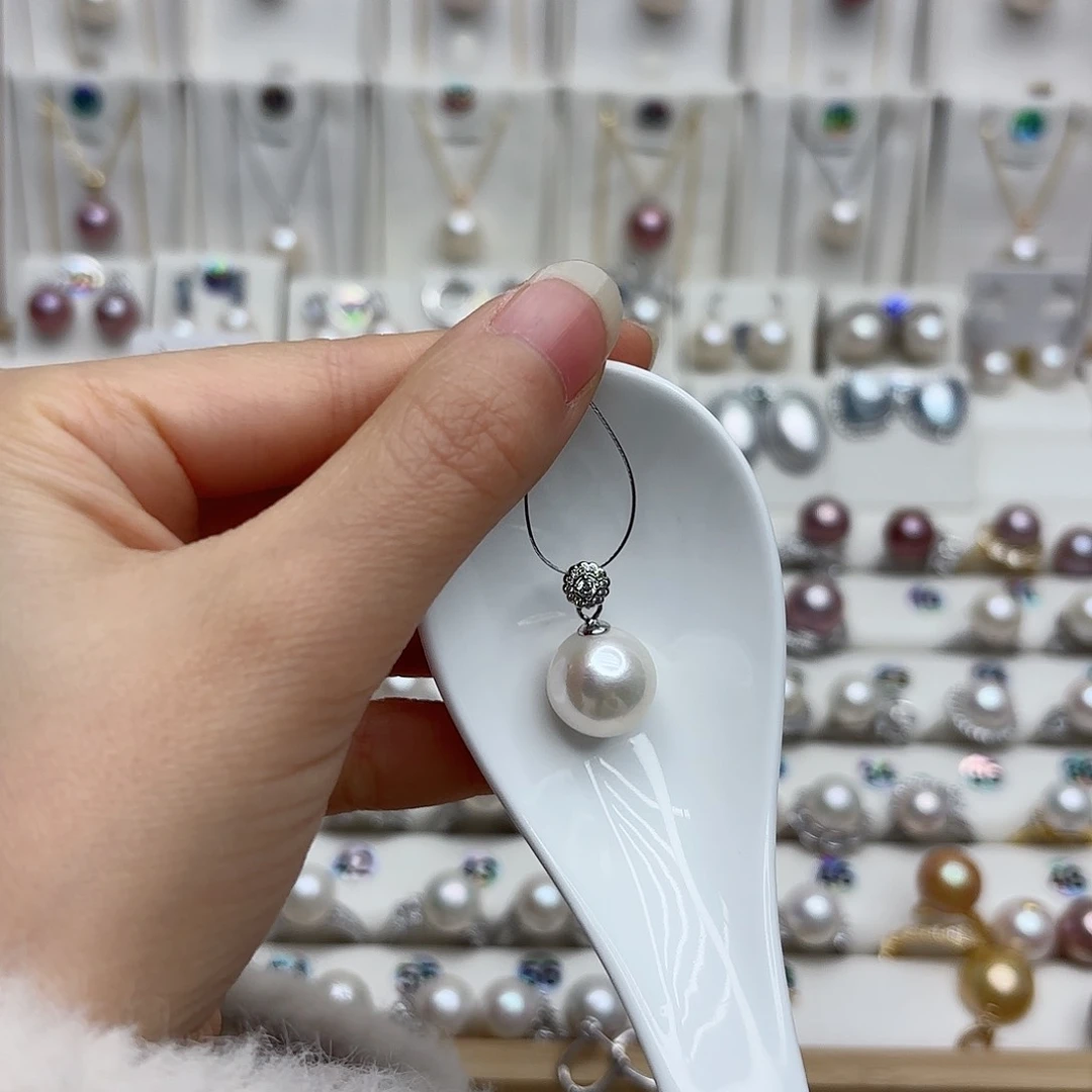 淡水珍珠颈饰银S925镶嵌