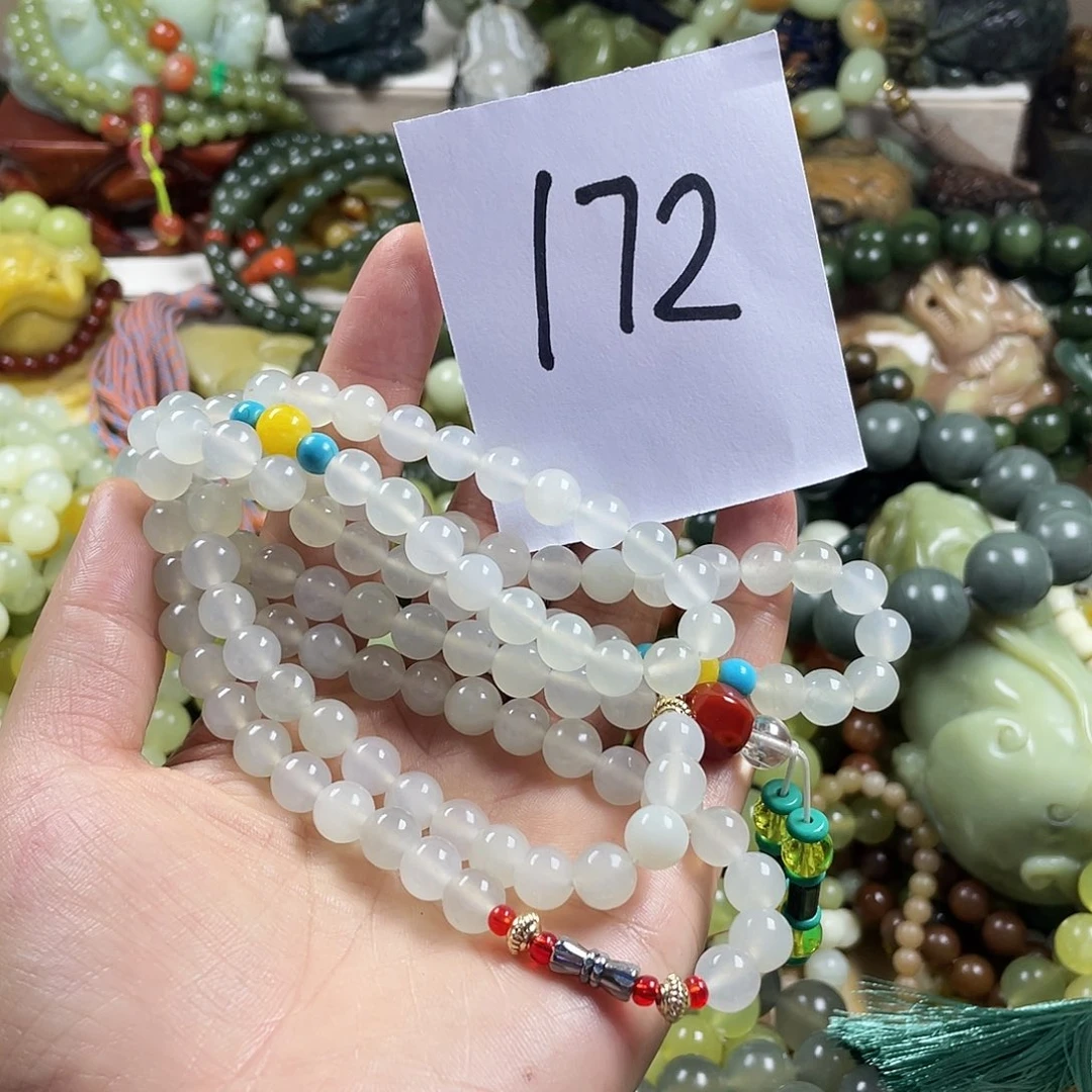 未镶嵌蛇纹石玉手链筱***漓