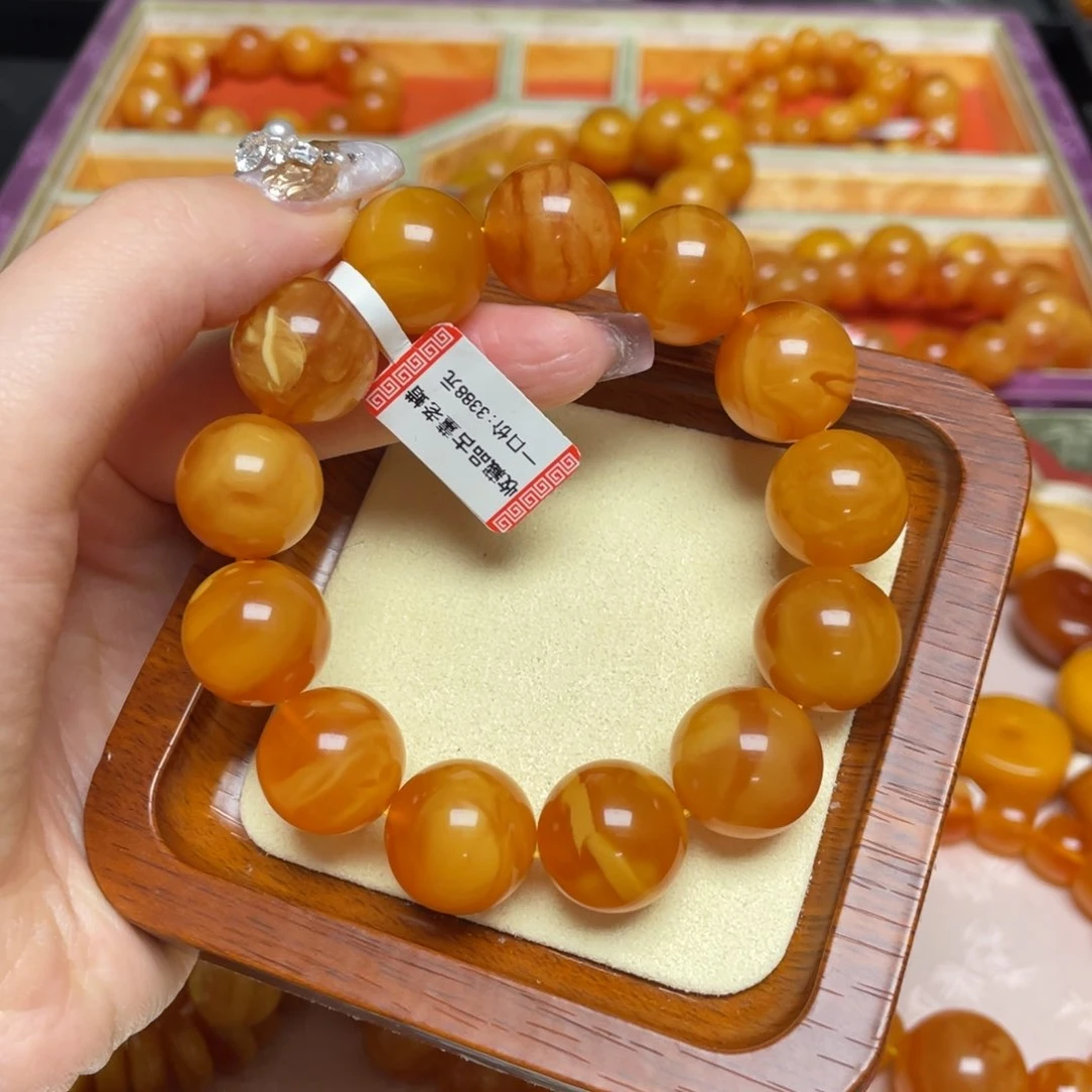 蜜蜡手链未镶嵌手串