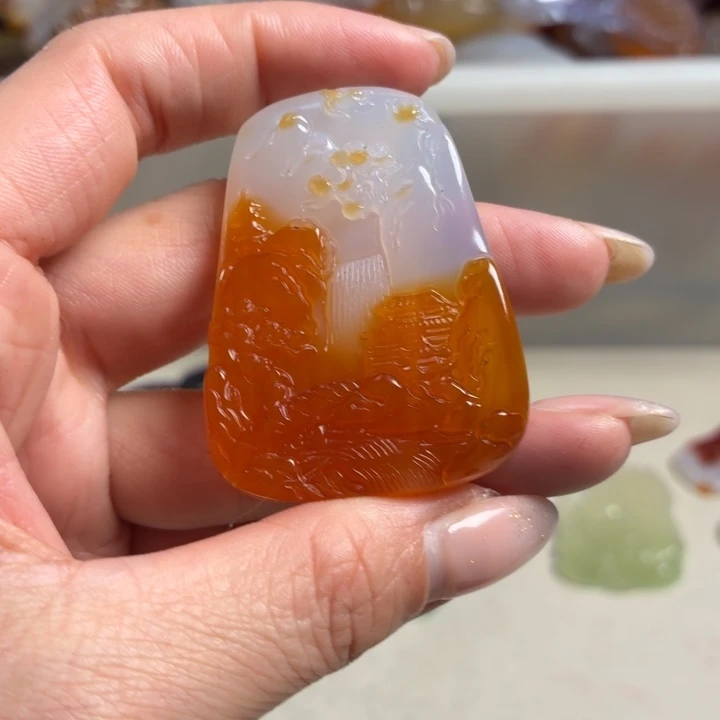 玛瑙/玉髓未镶嵌吊坠(不含链)