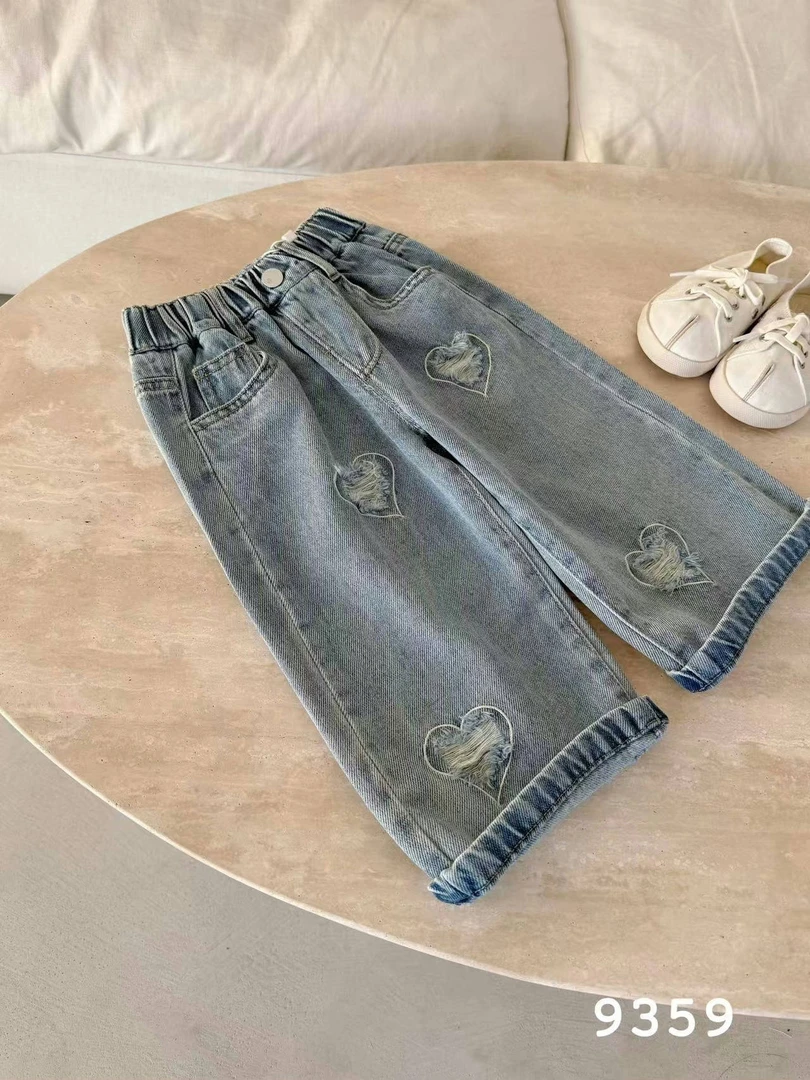 【原创设计品牌】ydd&kids 9359春季新品儿童女童牛仔裤韩版牛仔裤