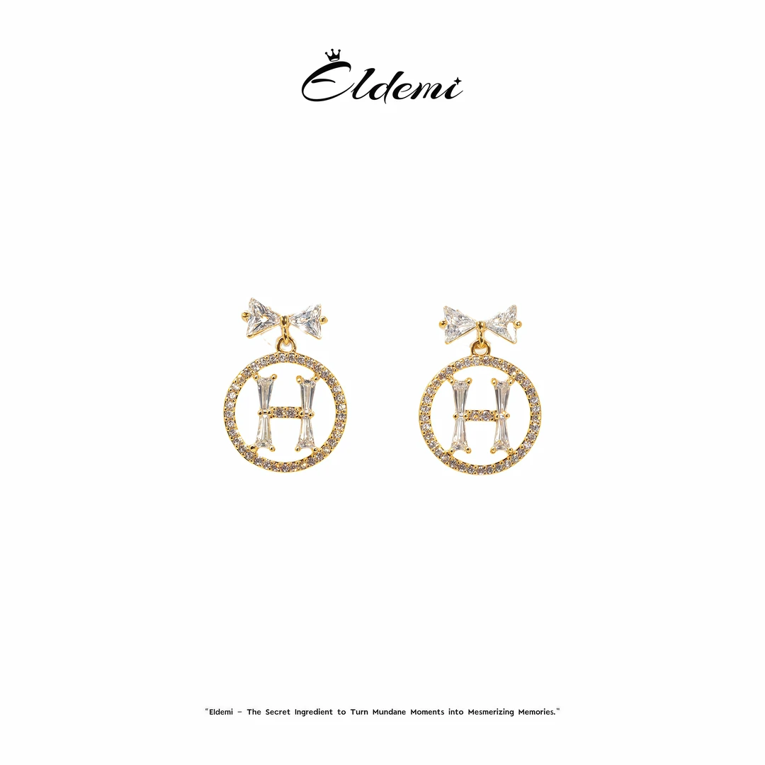 小众高级感【H家同款】轻奢锆石925银针女耳饰A0503