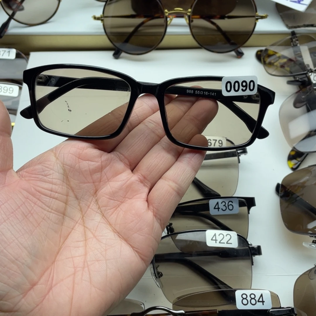 茶水晶全框眼镜 0090