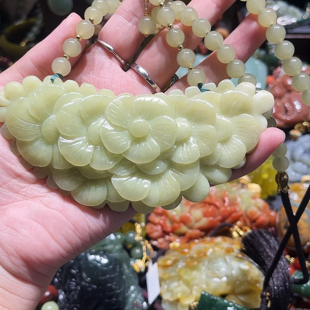 未镶嵌岫玉毛衣链