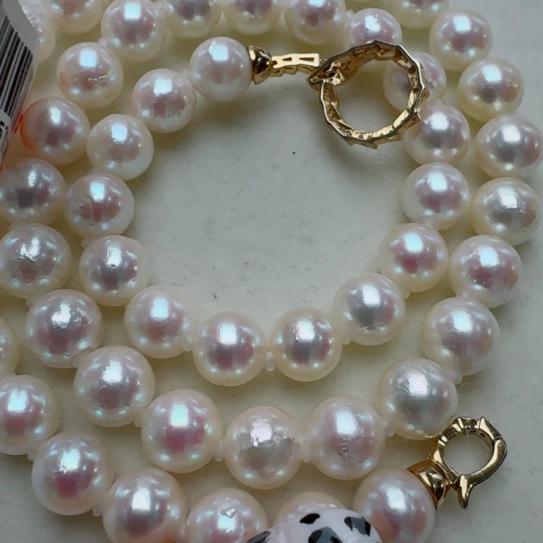 颈饰银S925镶嵌海水珍珠@@yc357